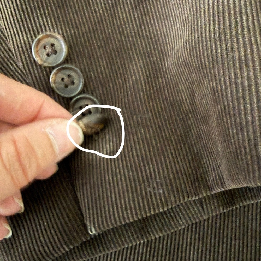 Ralph Ralph Lauren Men's Corduroy Blazer Sport Coat Jacket 42R Brown 2 Button - Picture 15 of 16